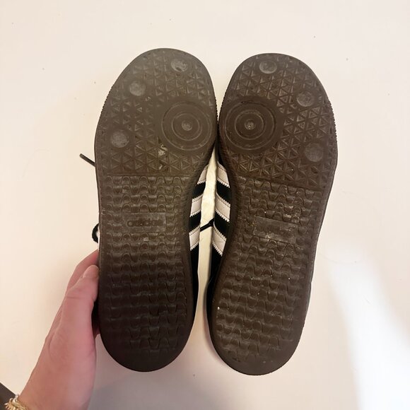 Adidas Samba Classic Sneakers Black White Gum Sole | US Women's 8 / US Men's 7 - Picture 8 of 14
